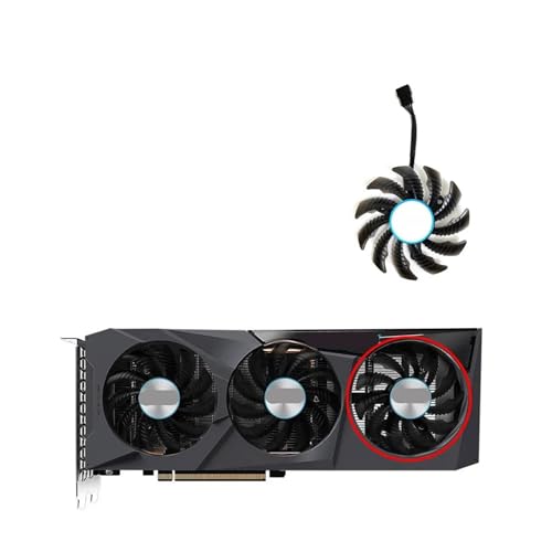 Ventilateur PLD08010S12H 75mm pour refroidissement de carte graphique