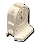 Leviton 23654-SNP Miniature Base, T5 Bi-Pin, Fluorescent Lampholder, White with Panel