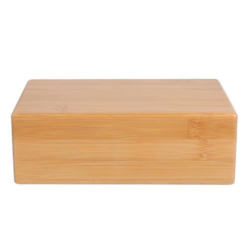 Bloque de yoga de bambú FRCOLOR con superficie lisa para pilates y meditación