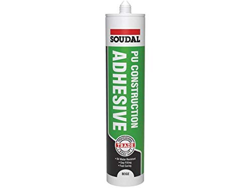 Soudal 5 Min PU Construction Adhesive 290ml Beige