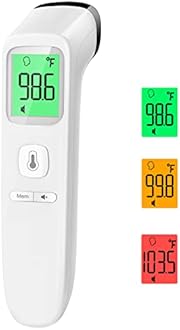 Goodbaby - Non-contact infrared fever thermometer for babies and adults with fever alarm, LCD display and memory function