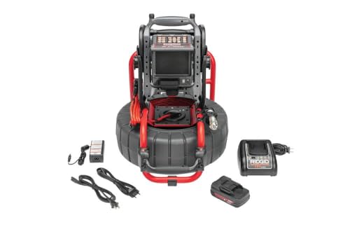 RIDGID 63818 SeeSnake&reg; Compact M40 System with CS6x VERSA Digital Recording Monitor, 18V Battery and Charger, HDR Image Sensor, TruSense, TiltSence Inclinometer