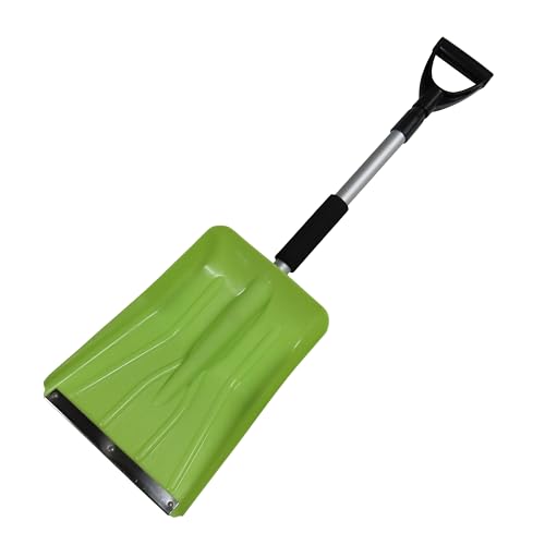 Telescopic Snow Shovel Aluminium Shaft 85CM - 110CM (Extendable Handle Lightweight Plastic Spade)