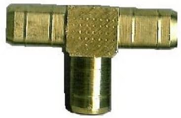 Anderson Metals Corp 1/8' Brs Hose Barb Tee (Pack Of 10 Insert Fittings Brass & Steel10