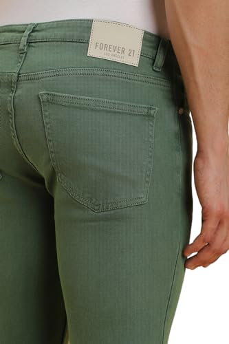 Image of FOREVER 21 Men Solid Skinny Fit Jean