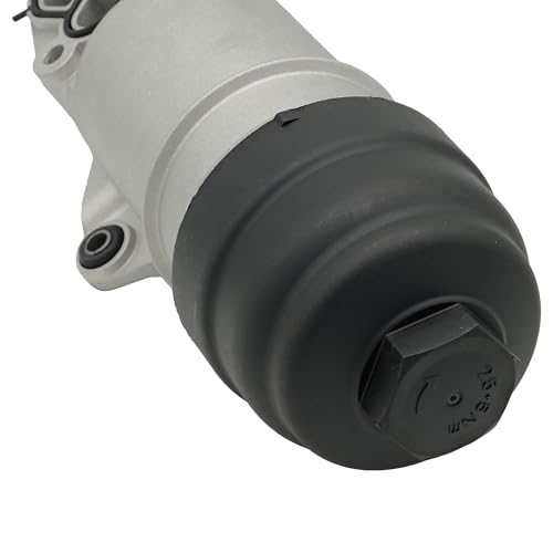 Image of NOVAPARTS Aluminum Oil Filter Housing Gasket for Audi A4 A5 A6 A7 A8 Quattro Q5 Q7 S4 S5 SQ5 2004-2017 Replacement 06E115405A, 06E115405C, 06E115405K Cooler Cap Assembly