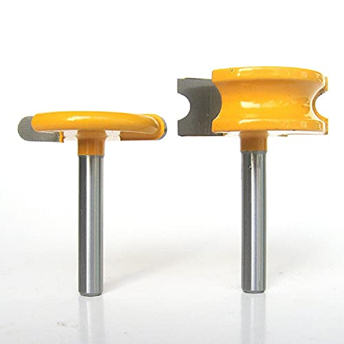 Profession PROFESSION-1176204 2 Pcs 1/4 Inch Shank Flute & Bead Canoe Joint Router Bit Set Carbide-Tipped Woodworking Milling Cutter thumb #4