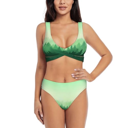 Maillot de bain deux pièces push-up pour vos journées détente à la plage