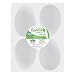 FloraCraft Styrofoam Eggs 3-1/16"X2-5/16 4/Pkg-White