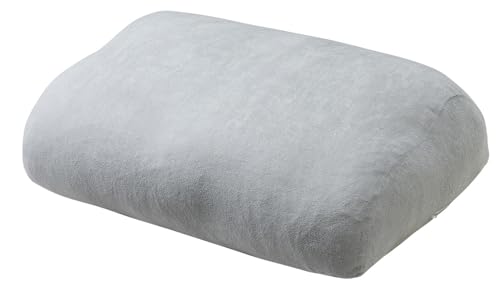 リコメン堂 足枕 76×48cm 洗える ウォッシャブル 幅広 ワイド 大きめ 日本製 帝人クリスター綿1.3kg カバー付き 国産 足まくら (SPスカイグレイ)