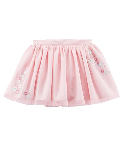 Skort floral con falda ligera y pantalón interior suave para niñas