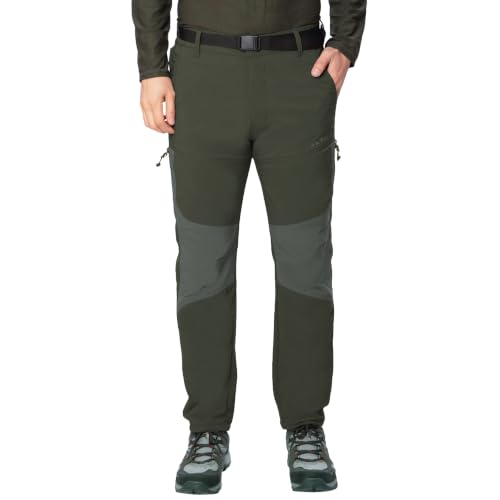 Image of TRIPOLE Trailblazer Trekking and Hiking Pants and Cargo for Outdoors and Travelling (in, Alpha, XL, Regular, Army Green)
