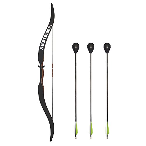 WOARCHERY Handmade Youth Recurve Bow Set with 3PCS Safe Arrows