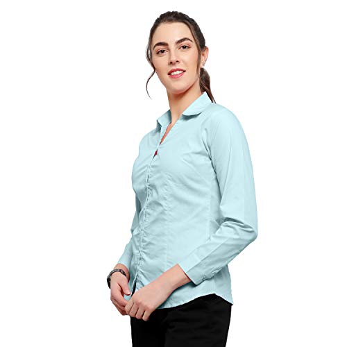 Image of Blue RoninWomen Stylish Western Official Formal Shirts for Women Regular fit Shirts for Women