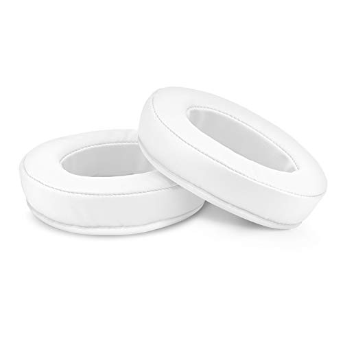 Image of Brainwavz Replacement Earpads for ATH M50X, M50BT, Steelseries Arctis, Pro Wireless & Stealth 600, HyperX Cloud, AKG, SHURE, Philips & Many More Headphones, Memory Foam Ear Pad Cushions, White Oval