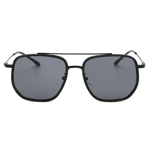 helena Retro Double Bridges Men Sunglasses Shades Fashion Metal Gradient Women Champagne Shades Sun Glasses2