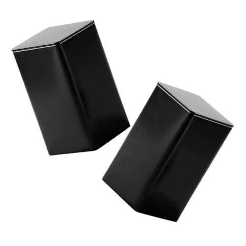 Ciieeo 2 contenitori per tè in con chiusura sicura, quadrati, compatti, per foglie sfuse, tè, caffè, caramelle, zucchero, farina, organizer da cucina ermetico portatile