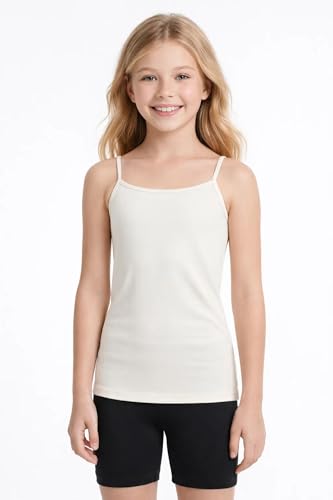 Image of Kurve Girl's Sleeveless Tank Top - Stretch Undershirts Cami Camisole, UV Protective Fabric, Rated UPF 50+ (Made in USA)