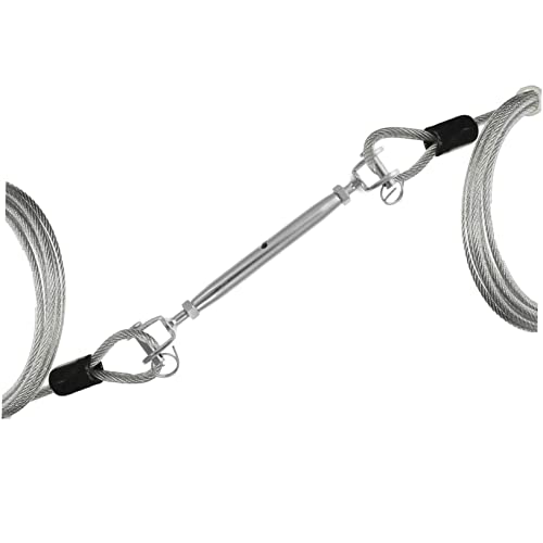 1pc Torno de tornillo de cuerpo cerrado resistente para cable para ajuste de cuerda de tienda, acero inoxidable pulido de alta calidad miniatura 2