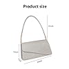 XFSRG Pochettes et Clutches Femme Élégantes en Similicuir Brillant pour Soirée et Mariage Sac à Main Femme (Argent) #1
