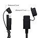 YARCHONN SAE to USB Adapter Motorcycle Cable SAE Quick Connector to 5V 2A USB A Female Power Port with Waterproof Cover for Charging Smart Phone Tablet GPS from Motorcycle Car Solar Panel -37cm