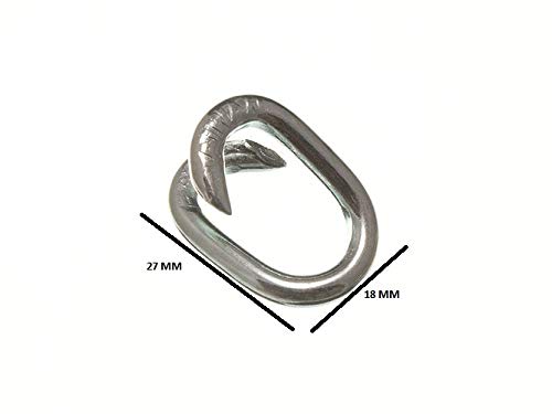 100 x Chain Repair Mending Lap Joining Links M4 BZP Steel Heavy Duty