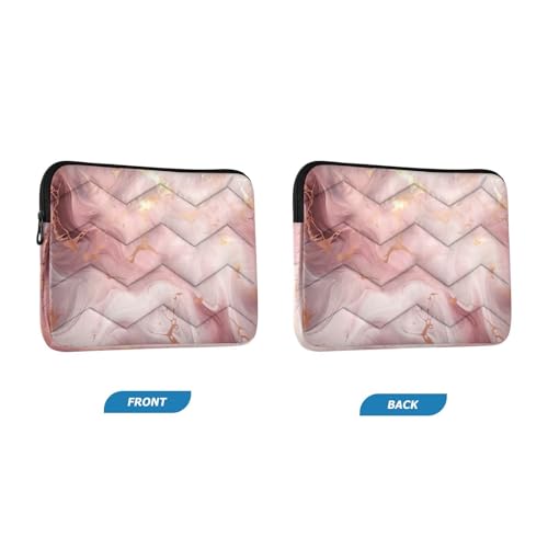 Funda para portátil 13-14 pulg mármol rosa resistente al agua miniatura 2