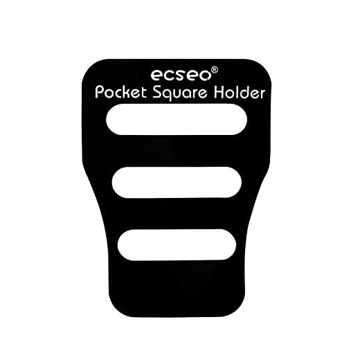 Pocket Square Guard for Men Suits, Ecseo Mens Pocket Square Holder/Folder - 1 Pack