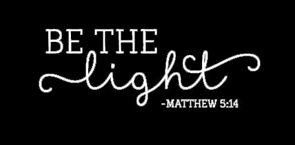 Makarios Llc Be The Light Religious Matthew 5 14 Decal Vinyl Sticker Cars Trucks Vans Walls Laptop Mkr| White 5.5 X 2 In|Mkr085 #TOP27