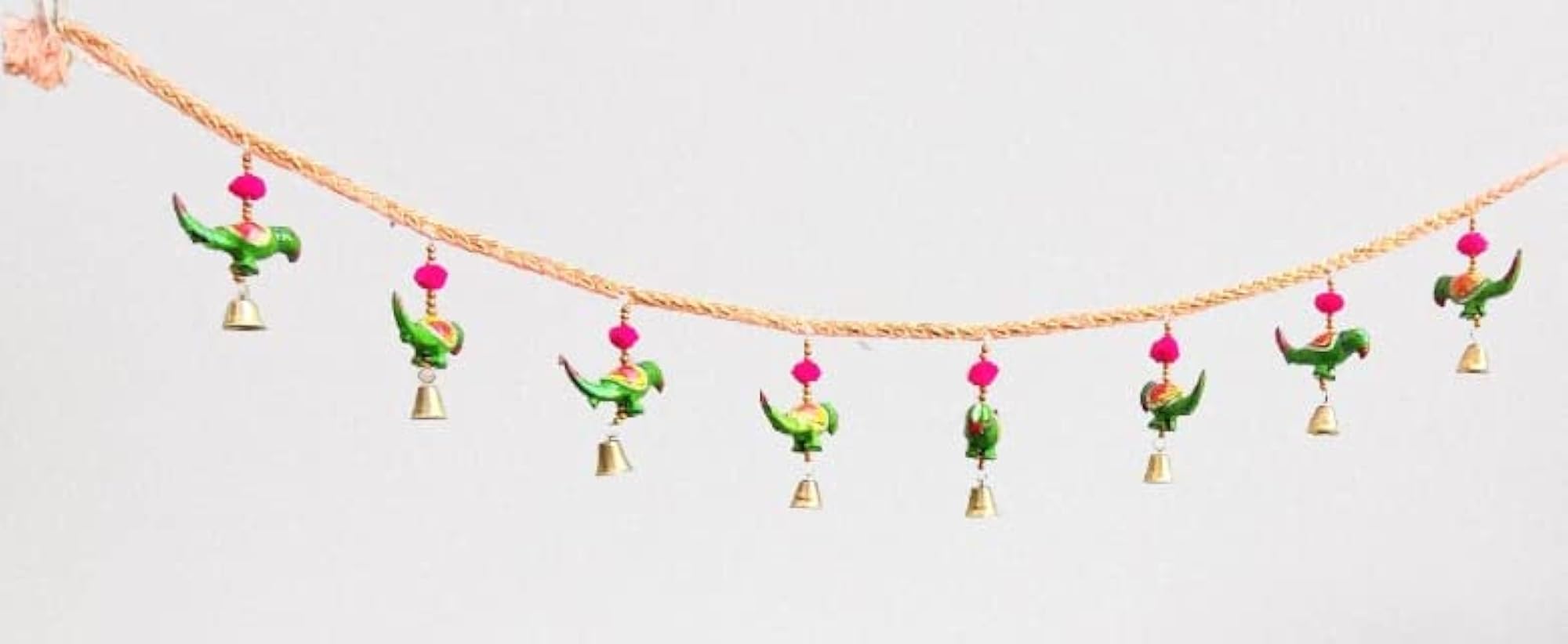 Rajasthani Handmade Parrot Toran for Door Hanging