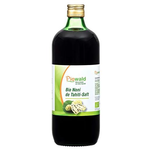BIO Noni de Tahiti Saft - 1 Liter | 100% Direktsaft ohne Zusätze | Vegan und Laktosefrei