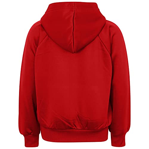 Plain Tracksuit Hoodie with Jogger Sweatpants Sports Activewear Set Girls Boys Children Age 5-13 years4