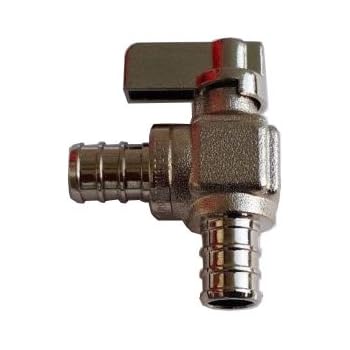 XFITTING 1/2" PEX Shut Off Ball Valve With Drop Ear - Full Port Brass Valve