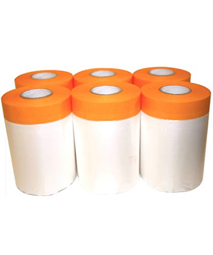 6 x Klebeband mit Folie | 30cm x 25m | Goldband (soft) Malerband Abdeckfolie | klebemeister.eu… Cover