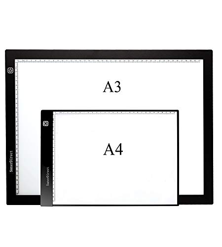 SanerDirect Diamond Painting Light Pad A3, Well-Design Type-C Connection Port, Adjustable Brightness with Clips (Upgraded)
