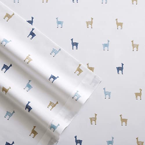 Image of Poppy & Fritz - Queen Sheets, Cotton Percale Bedding Set, Crisp & Cool, Ideal Bedding Set (Llamas, Queen)