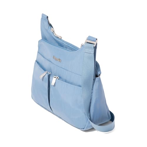 Image of Baggallini Crossbody Travel Bag 11x8.5 Lightweight Water-resistant Nylon Handbag