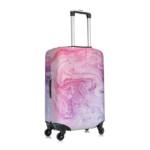 Colorful Marble Pastel Pink Blue Purple Print Luggage Suitcase Covers Elastic Washable Luggage Protector Luggage Covers For Suitcase3