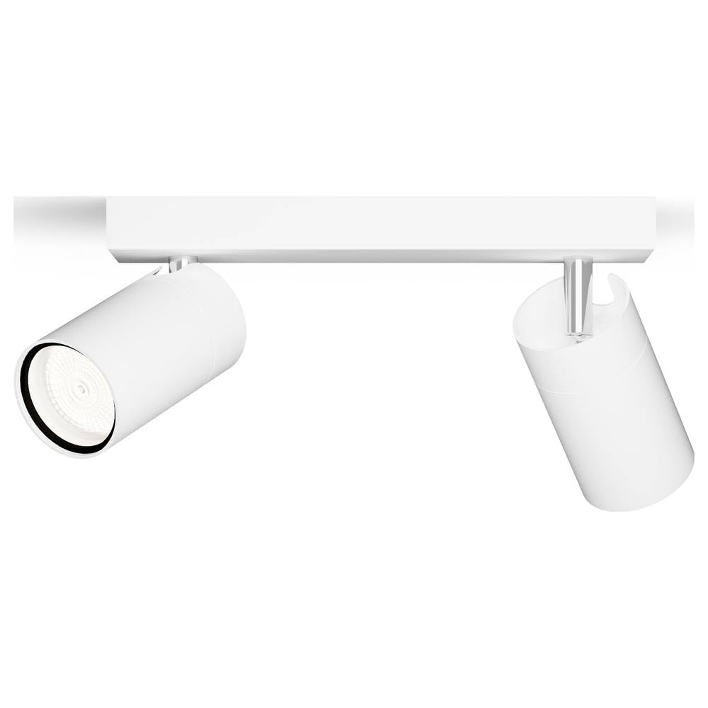 Philips Idris LED 2er Spotleuchte, ideal geeignet für das Badezimmer, GU10 Lampe nicht enthalten, Weiß, IP44, wasserfest