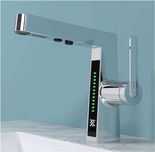 Robinet de salle de bain avec pulvérisateur extractible pour évier de famille