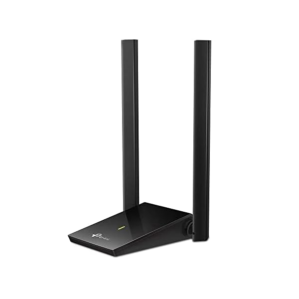 TP-Link USB WiFi Adapter, AC1300Mbps Dual Band 5dBi High Gain Antenna 2.4GHz/ 5GHz Wireless Network Adapter for Desktop PC (Archer T4U Plus)- Supports Windows 11/10, Mac OS 10.9-10.14