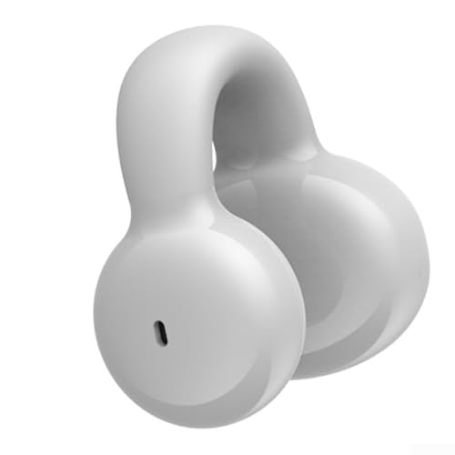 Sport Earclip Wireless Earbuds, Waterproof and Noise Cancelling Headphones for (White)