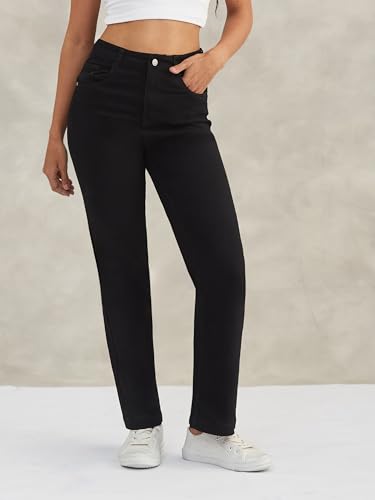 Image of Dolce Crudo Women's High Waist Straight Fit Jeans