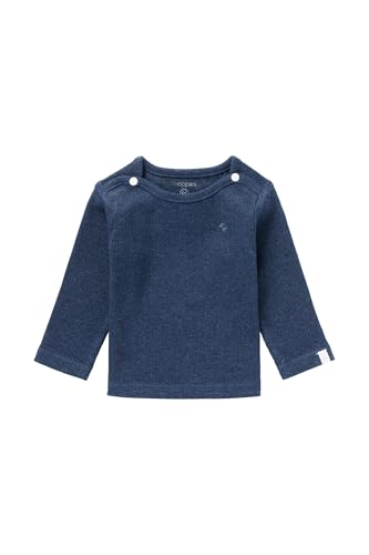 Noppies Unisex Baby U Tee ls Rib Natal T-Shirt, Navy Melange-P758, 74