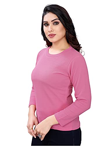 Image of Selvia Women Knitted Regular fit Top(179TKN2912-XL Pink XL)