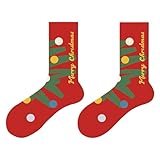 Leotardo para mujer, calcetines de Navidad para hombres y mujeres, calcetines de media pantorrilla para otoño e invierno, calcetines japoneses lindos a rayas, azul, Altoa única