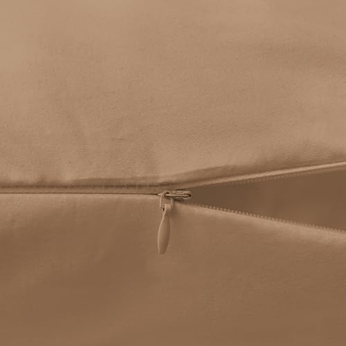 Image of Elegant Comfort Luxury Ultra-Soft 1-Piece Body Pillowcase - 1500 Premium Hotel Quality Microfiber Double Brushed - Wrinkle Resistant, Body Pillowcase Size, Taupe