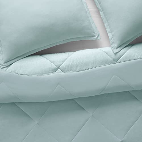 Parure de lit polyester Serta réversible avec 2 taies d'oreiller éther - 5