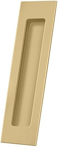 Deltana FP7178U3 - Tirador al ras, para puertas deslizantes e instalaciones al ras, latón macizo, rectangular, HD, 7 pulgadas x 1 78 pulgadas x 38
