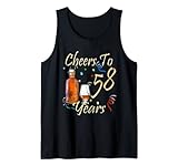 Photo Gallery cheers to 58 anni 58 anni divertente festa di compleanno bere canotta Photo Gallery cheers to 58 anni 58 anni divertente festa di compleanno bere canotta